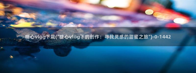 糖心vlog出品